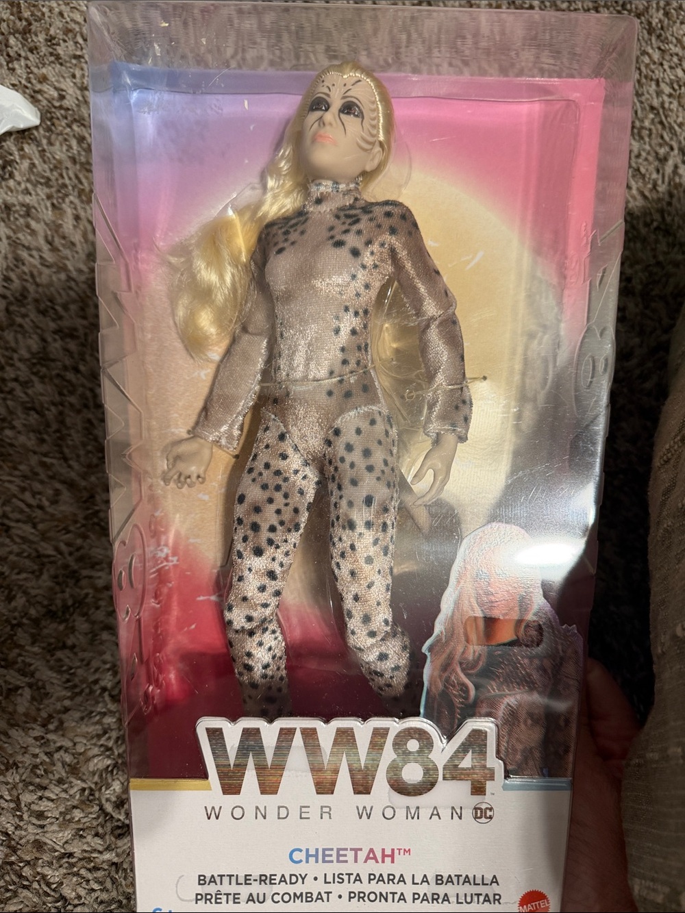 Mattel WW84 Cheetah Doll Costume in Tan with Black Spots
